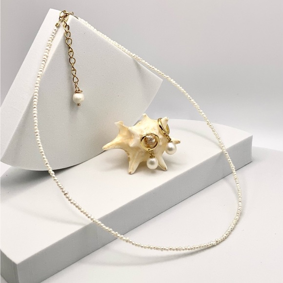 Dainty Freshwater Potato Pearl Necklace - Picture 10 of 10